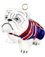 Bulldog with Union Jack Flag Coat