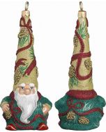 Golden Cones Gnome Santa