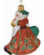 Holly Berry Red Mini Trumpeting Santa