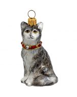 American Shorthair Gray with Swarovski Crystal Collar - SOLD OUT!