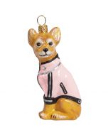 Chihuahua in Pink Motorcycle Jacket