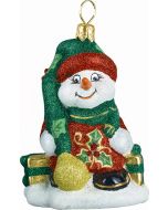 Mini Frosty Red Holly Berry Snowman