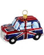London Taxi Wrapped in Union Jack Flag