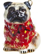 Pug Fawn in Ugly Christmas Sweater
