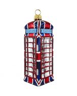 British Phone Booth Wrapped in Union Jack Flag