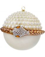 Glitterazzi Pearl & Copper Jeweled Snake Ball