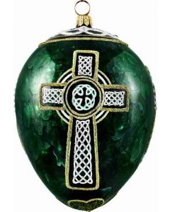 The Celtic Jeweled Egg NOW ON CLEARANCE!  Includes Brass Stand & Gift Box