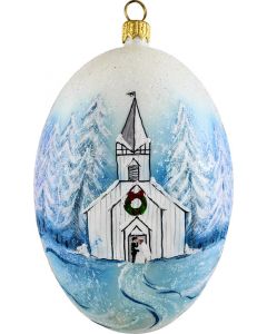 The Winter Wedding Egg NOW ON CLEARANCE!  Includes Brass Stand & Gift Box