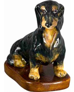 Dachshund Black Paper Mache - 1 Left