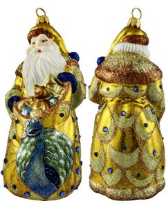 Glitterazzi Golden Peacock Santa