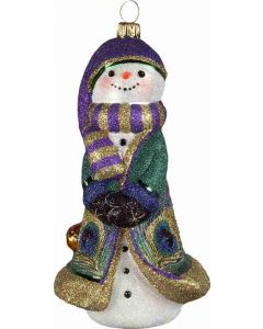 Peacock Snowman- CLEARANCE