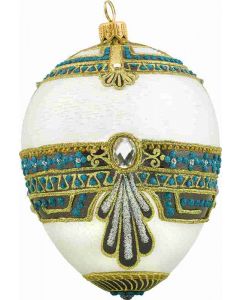 White & Turquoise Egg
