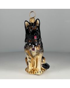 German Shepherd with Studded Collar - CLEARANCE - 1 LEFT 