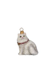 Persion Cat in Crystal Collar & Bell
