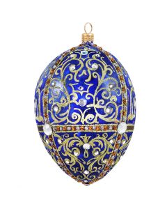 Glitterazzi Gold Filigree Jeweled Egg