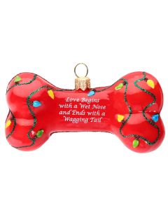 Love is a wet Nose and Happy Tail Dog Bone - NEW FOR 2025!