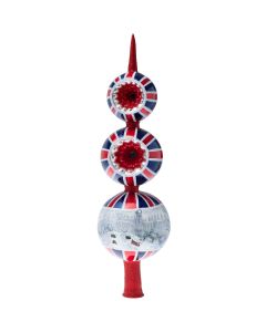 Wintery London Union Jack Finial