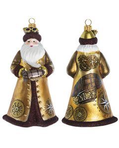 Glitterazzi Steampunk Santa with Zeppelin-Clearance!