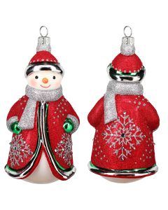 Glitterazzi Red & Silver Snowman- New for 2026!