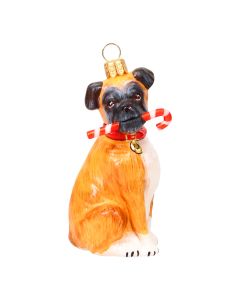 Boxer With Black Face With Candy Cane- Only On JTTW!
