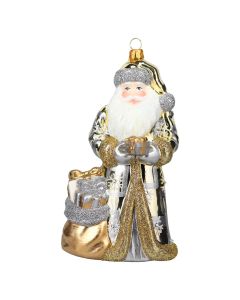 Glitterazzi Mid Century Modern Santa Gold Santa-New For 2026!