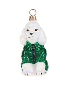 Poodle White in Puffer Coat - NEW!