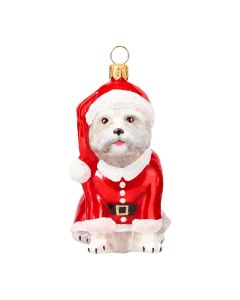 Westie in Santa Outfit-New For 2026!