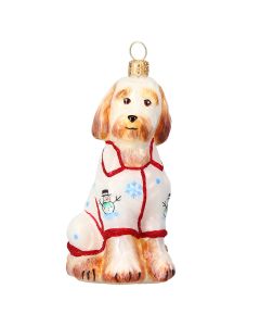 Goldendoodle in Christmas PJ's - NEW FOR 2025!