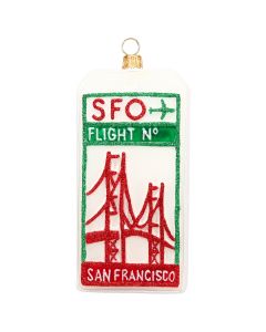 San Francisco Luggage Tag Ornament-New For 2026!