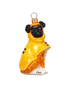 Boxer With Black Face In Yellow Raincoat- Only On JTTW!