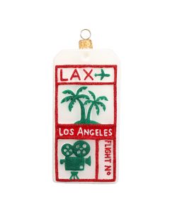 LAX Los Angeles Luggage Tag Ornament-New For 2026!