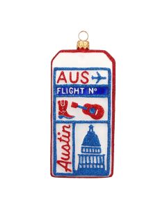 Austin, Texas Luggage Tag Ornament-New For 2026!