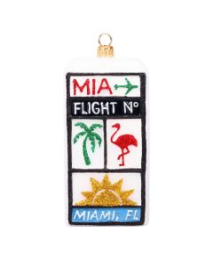 Miami, FL Luggage Tag Ornament-New For 2026!
