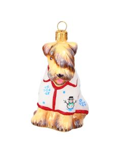 Soft Coated Wheaten in Christmas PJ's-New For 2026!