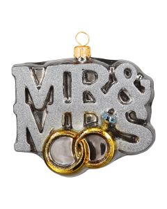 Mr. & Mrs. Wedding Ornament-New For 2026!