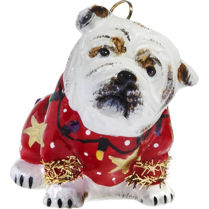 english bulldog christmas jumper